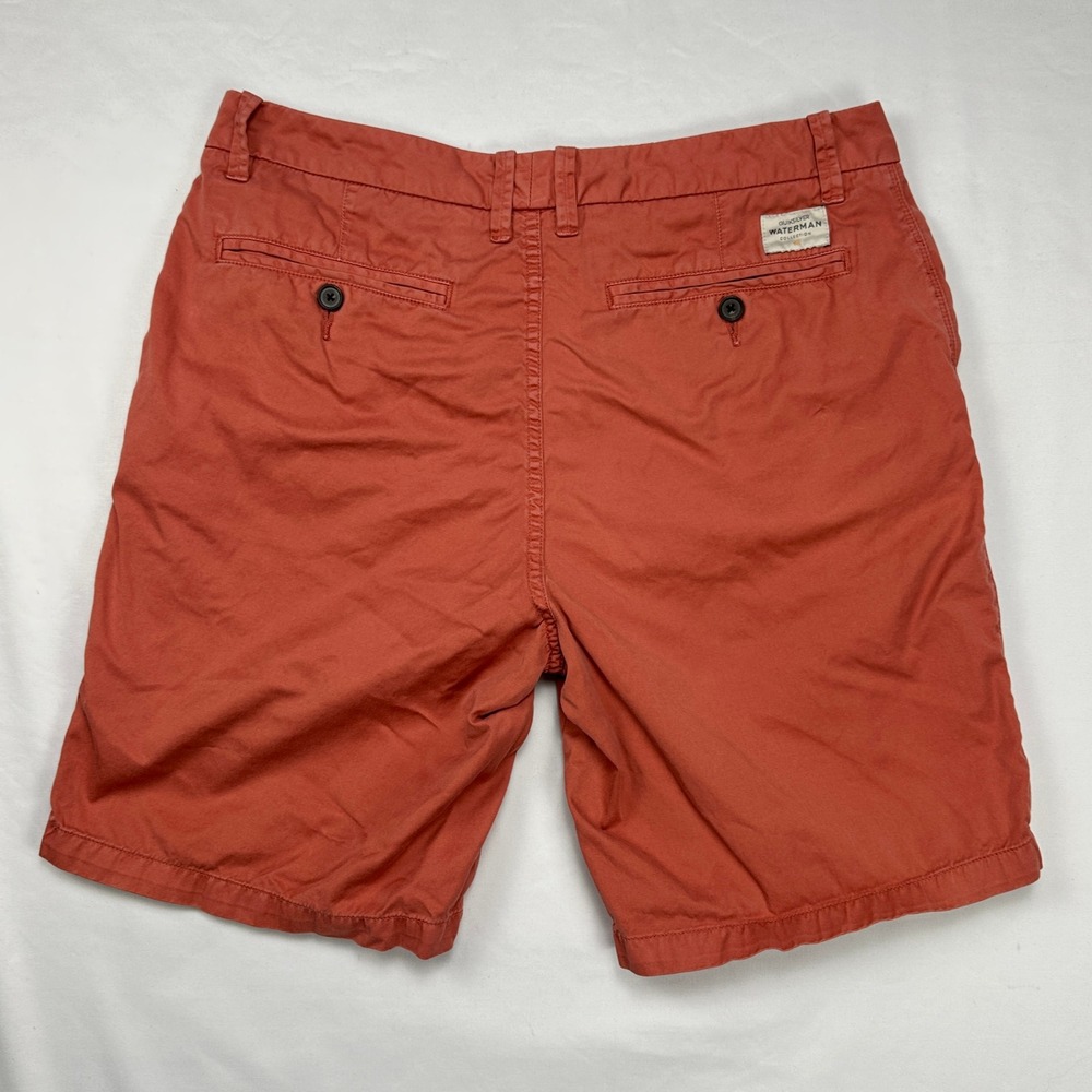 Quiksilver Waterman Down Under 4 Burnt Orange Chino Shorts Mens 31‎ EQMWS03014 - Picture 7 of 9